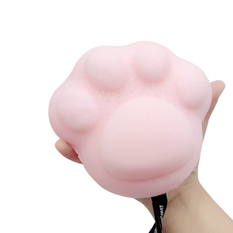 Cute Paw-Shaped 3D Baby Bath Sponge