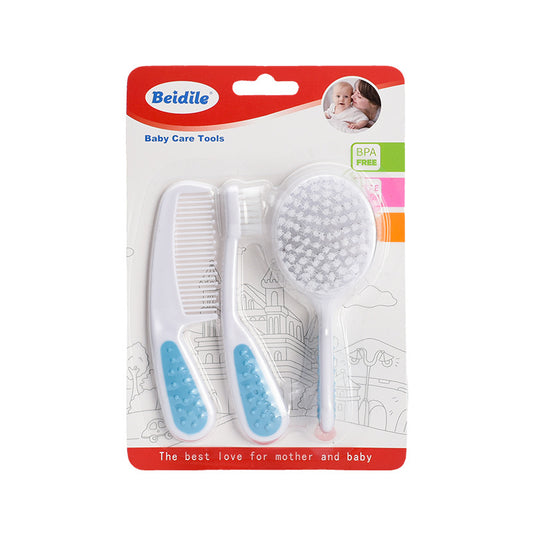 3-Piece Baby Grooming and Oral Care Set with Hair Brush, Gentle Comb, and Training Toothbrush | Baby Hair and Oral Care Set