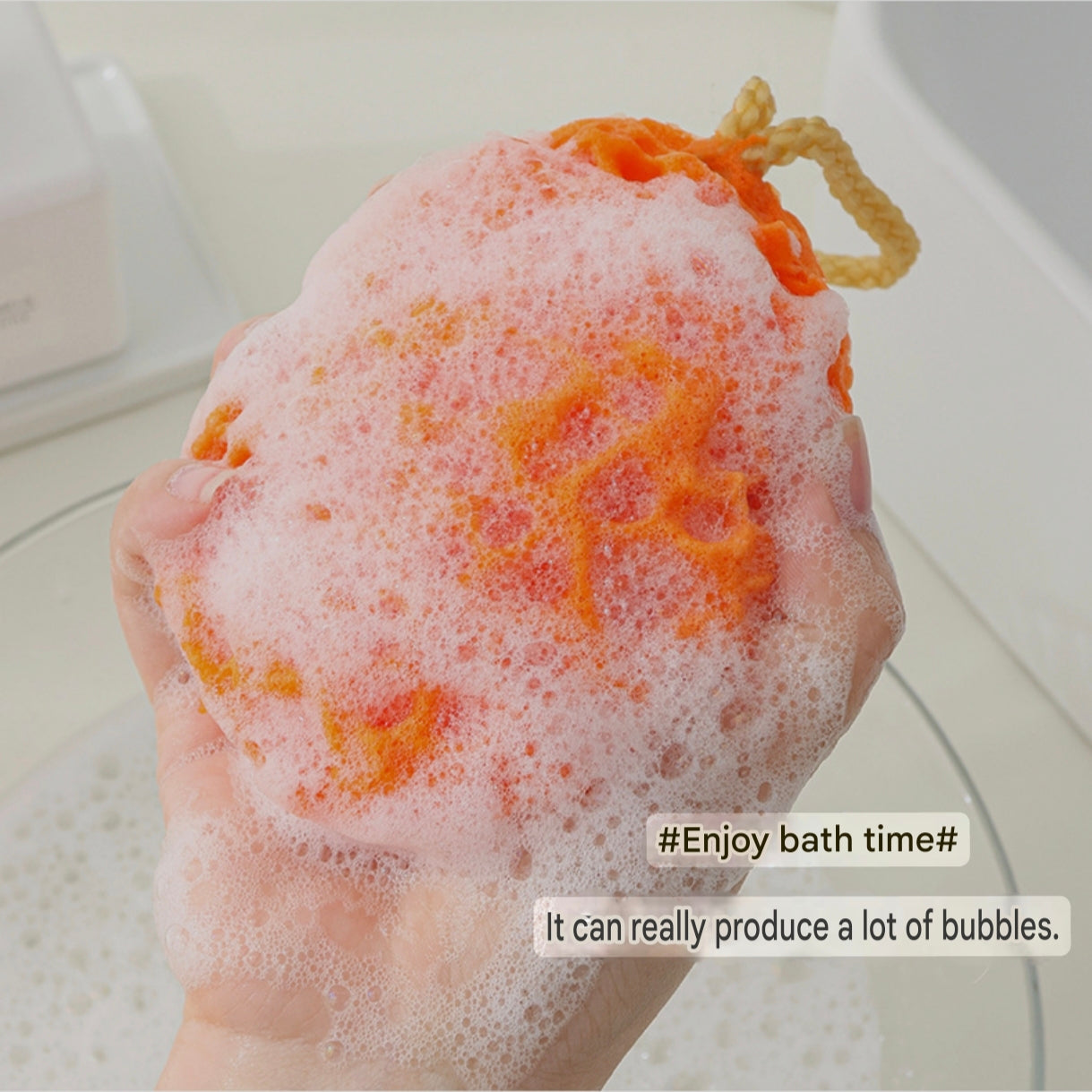 Cute Honeycomb Baby Bath Sponge | Japanese Style Bath Sponge for Babies, Kids and Adults