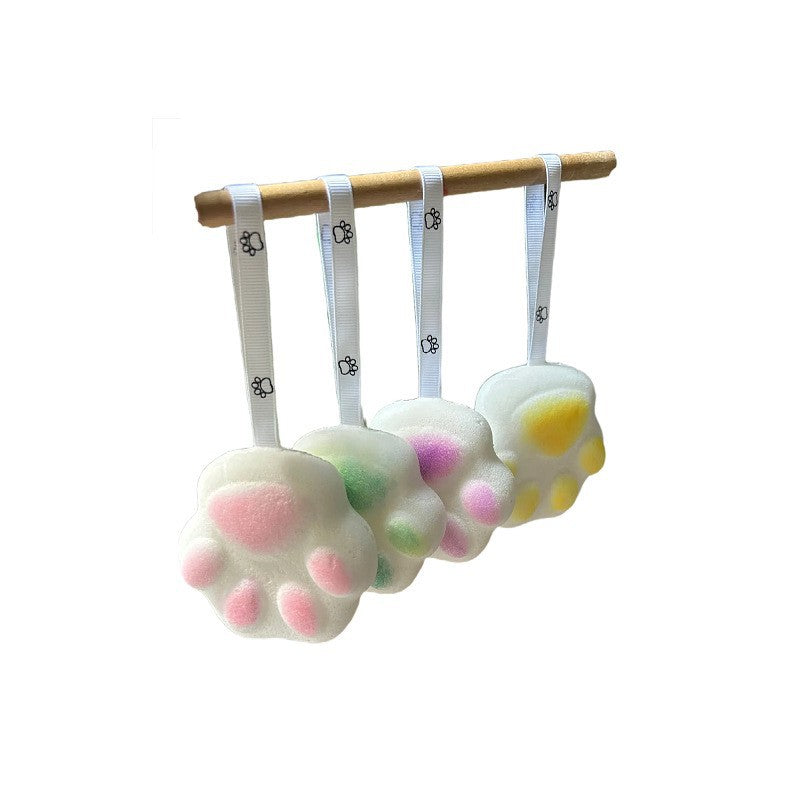 Cute Paw-Shaped 3D Baby Bath Sponge