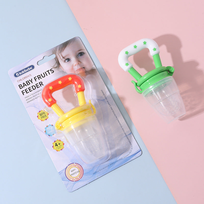 Baby Fruits Feeder Pacifier (4+ months) | Soft Silicone and BPA-Free for Fruit Feeder for Weaning and Teething