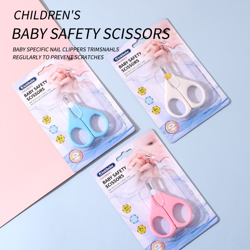 Rounded-Tip Baby Safety Scissors | Nail Trimming Scissors for Babies and Toddlers