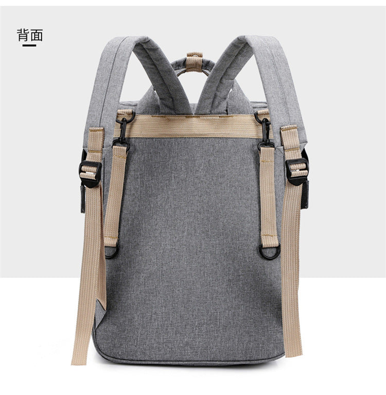 3-in-1 Convertible Diaper Bag Backpack with Crib, Changing Mat and Bottle Pockets | Mummy Bag with Built-in Foldable Bed