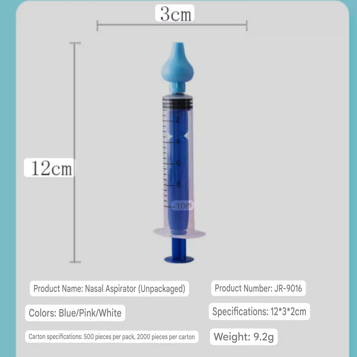 Syringe-Type Baby Nasal Aspirator and Rinse Tool | Manual Baby Nasal Irrigator