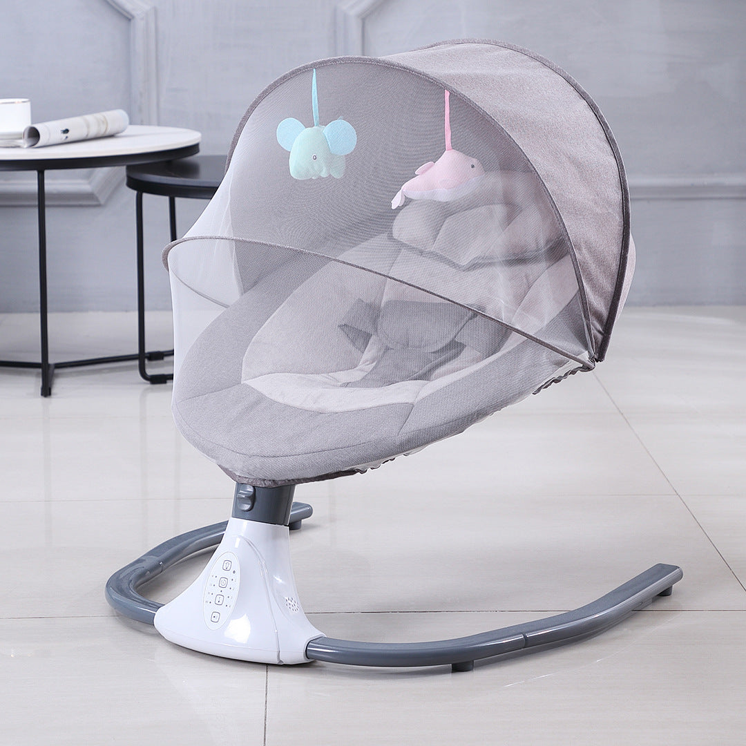 Smart Electric Baby Swing and Rocking Chair with Remote Control and Mosquito Net (0-18 months) | Baby Electric Cradle